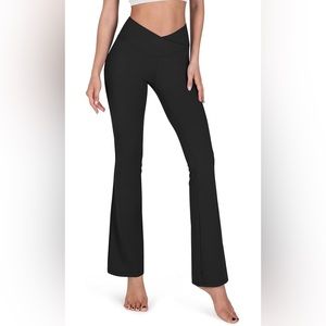 Bootcut Crossover Waist Petite Medium Yoga Pants